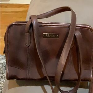 Vintage coach brown shoulder